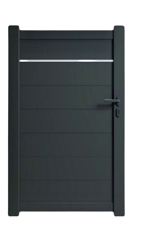 Portillon en Aluminium Gris Anthracite  &#8211; AVIGNON Erstein 0