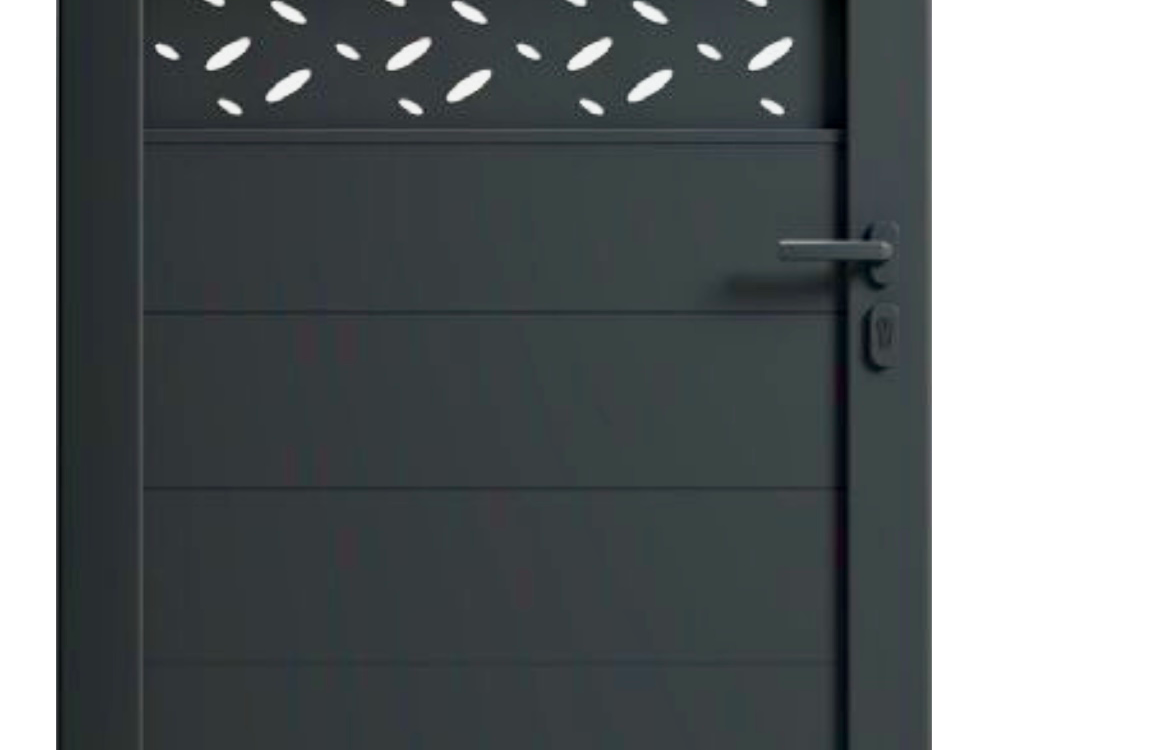 Portillon en Aluminium Déco Gris Anthracite &#8211; PARIS Ostwald