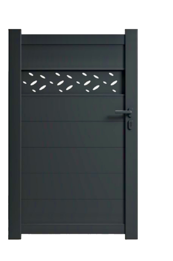 Portillon en Aluminium Déco Gris Anthracite &#8211; PARIS Ostwald 0